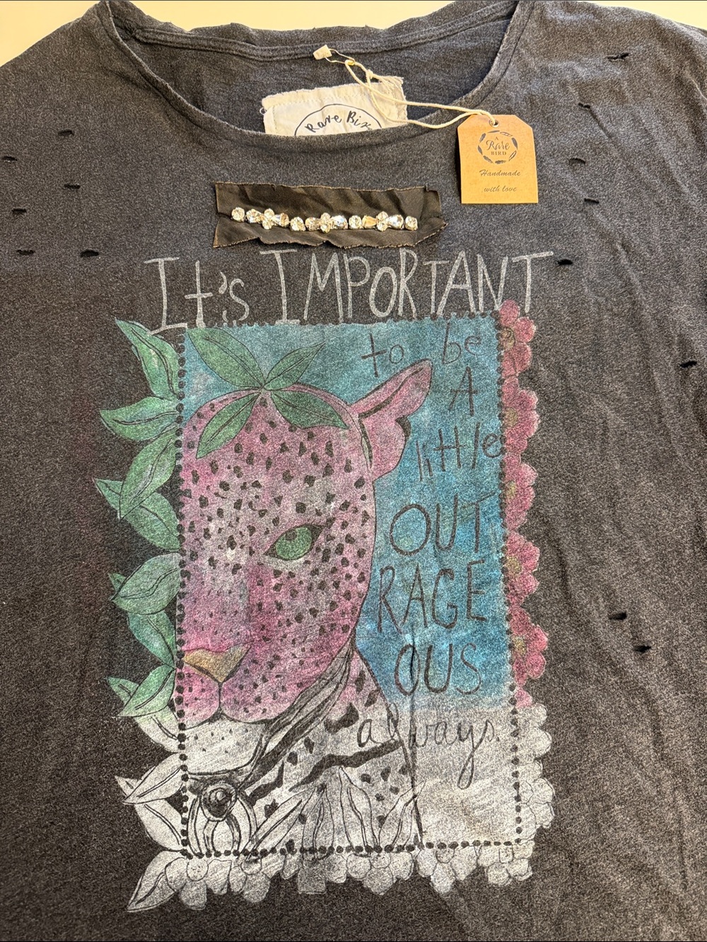 A Rare Bird Graphic Tee - Outrageous L/XL